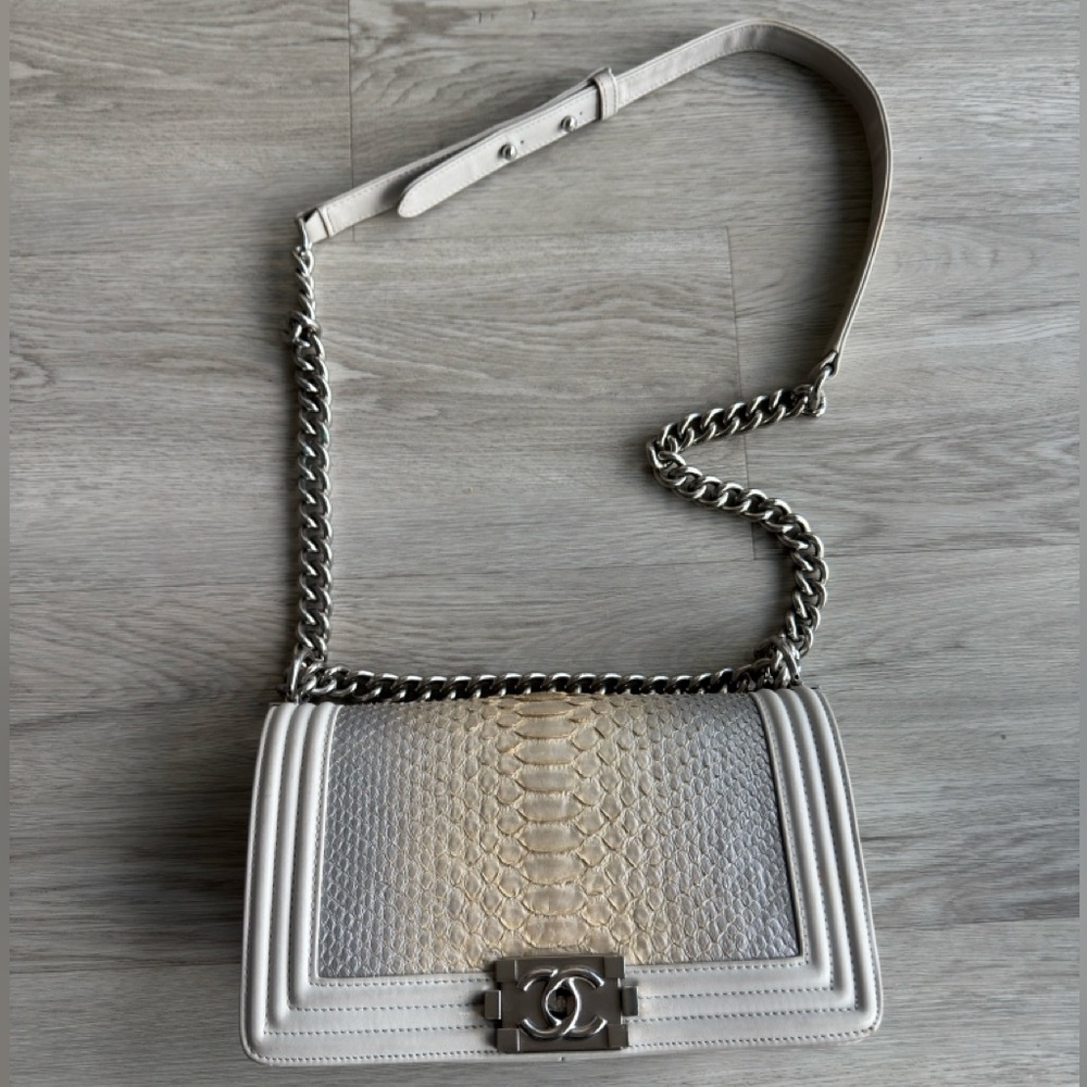 Chanel Python Boy Bag (Vintage & RARE) Iykyk - Picture 5 of 5